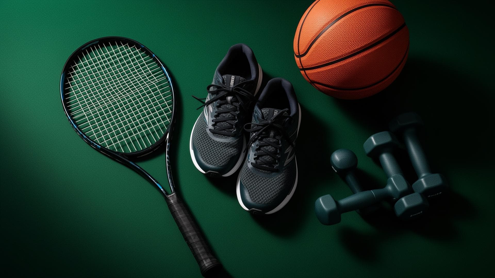 Athletes and sports equipment